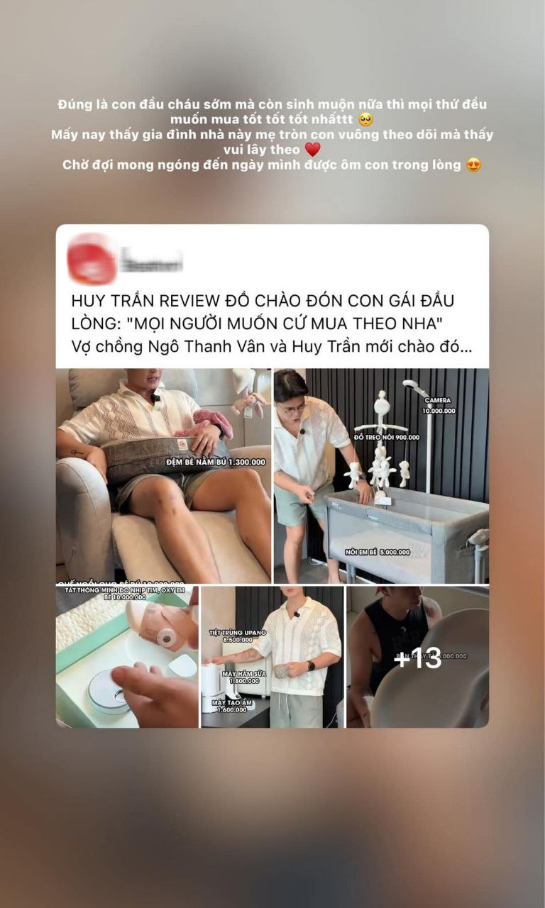 Nằm ổ chờ sinh, mẹ bầu Đặng Tiểu Tô Sa cũng &quot;vui lây&quot; với hành trình đón bé Gạo của gia đình Ngô Thanh Vân- Ảnh 2.