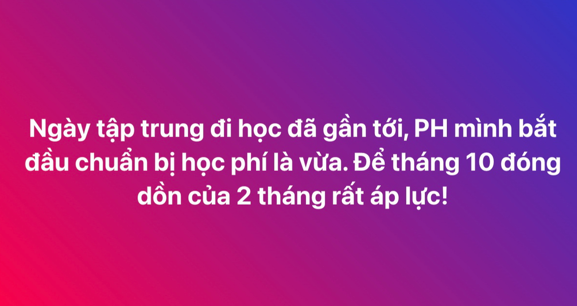 Có lòng nhắc chuyện tiền học đầu năm, bà mẹ TP.HCM bỗng dưng bị 