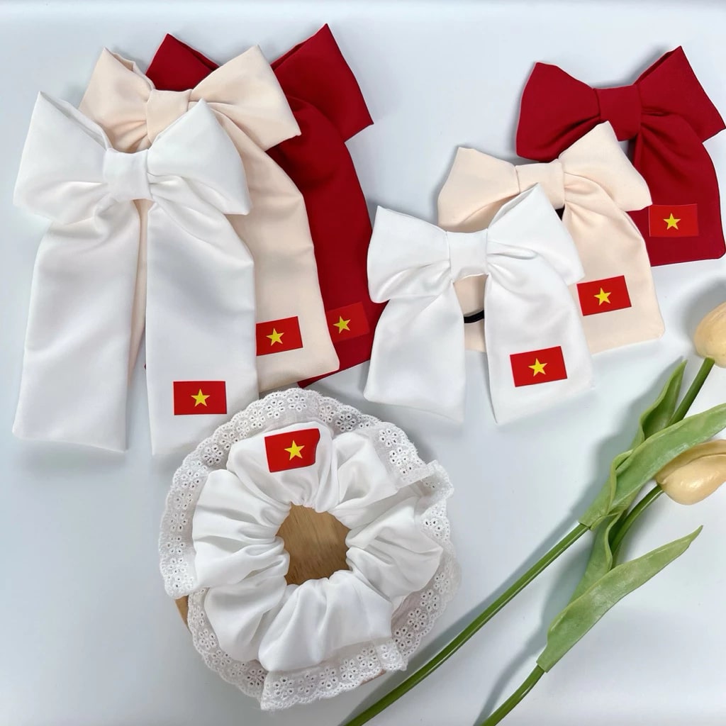 Cờ Tổ quốc, áo in hình sao vàng... 