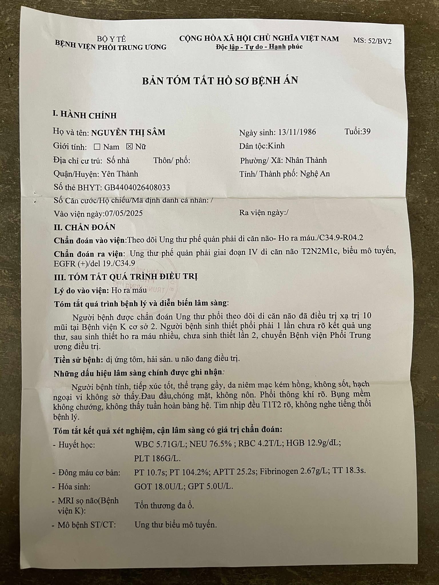 Khẩn cầu của người mẹ ung thư: 