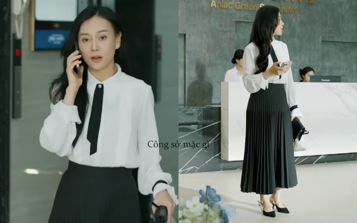 Phương Oanh thăng hạng phong cách, có cả loạt set đồ công sở đẹp mê trong phim mới - Ảnh 3.