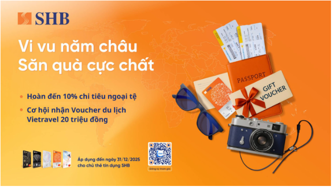 SHB triển khai hàng loạt ưu đãi chi tiêu ngoại tệ, trả góp ưu việt cùng nhiều phần thưởng hấp dẫn - Ảnh 1.