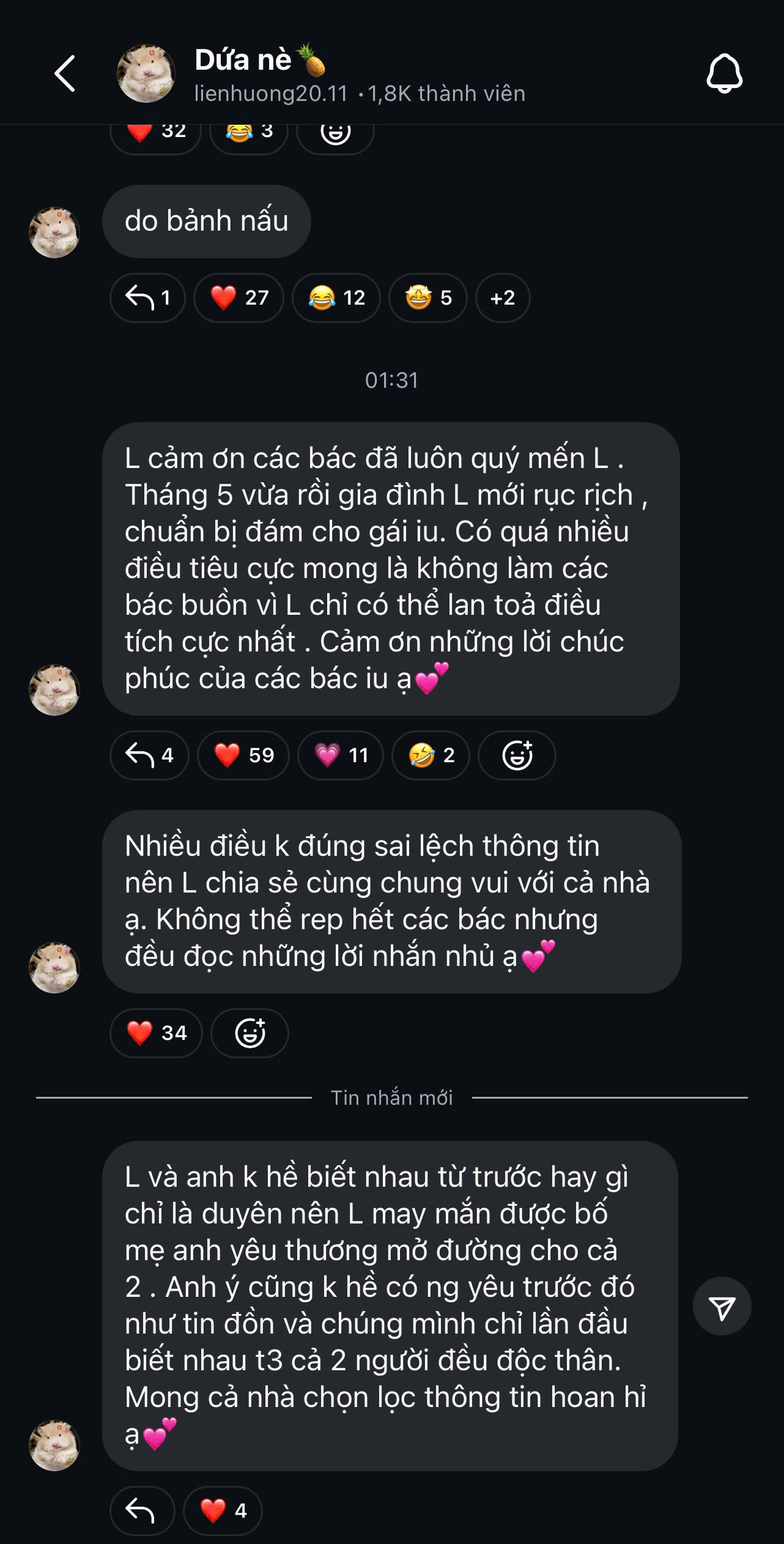 Bão táp của Hương Liên và nhãn dán 