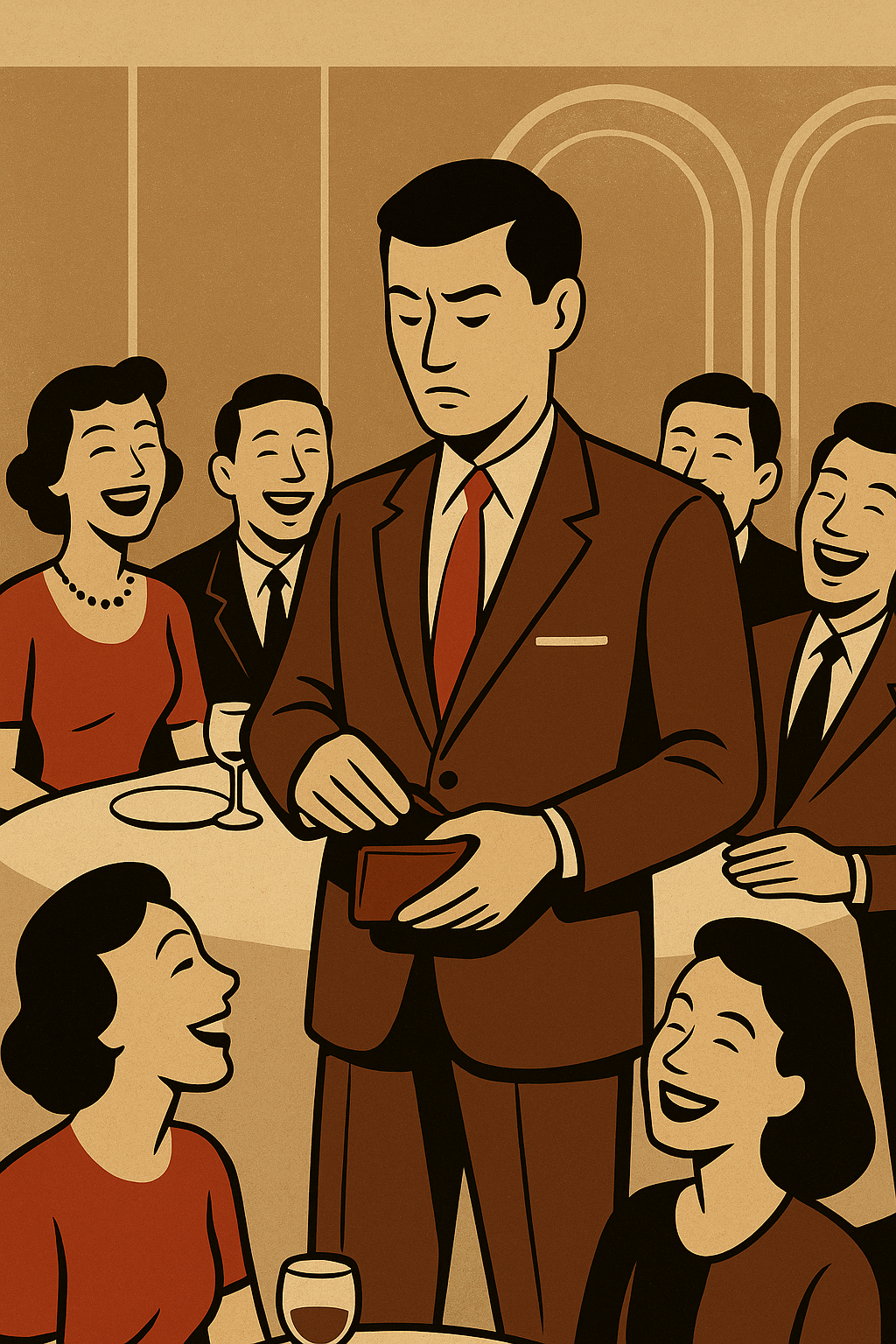 Đến họp lớp sau 20 năm, tôi mở ví giành trả tiền, một câu nói cùng tràng cười vang lên khiến tôi lập tức rời đi - Ảnh 1.