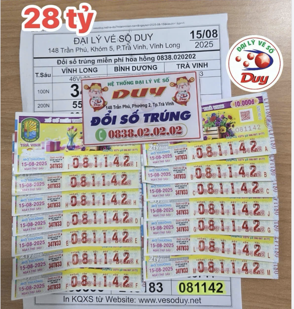 Phụ nữ TP HCM trúng độc đắc 14 tờ vé số khi công tác miền Tây - Ảnh 1. Phụ nữ TP HCM trúng độc đắc 14 tờ vé số khi công tác miền Tây - Ảnh 1.