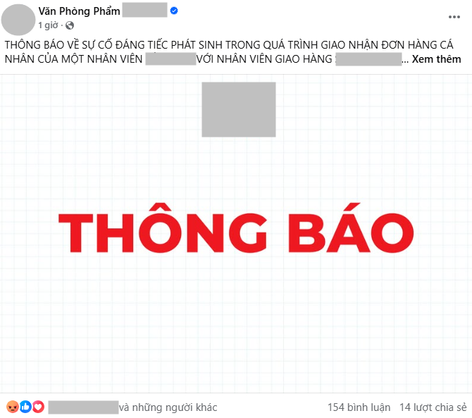 Tạm đình chỉ công tác nhân viên "đặt 30 cốc chè bắt ghi tên từng người", nam shipper chấm dứt công việc gắn bó 2 năm - Ảnh 1. Tạm đình chỉ công tác nhân viên "đặt 30 cốc chè bắt ghi tên từng người", nam shipper chấm dứt công việc gắn bó 2 năm - Ảnh 1.