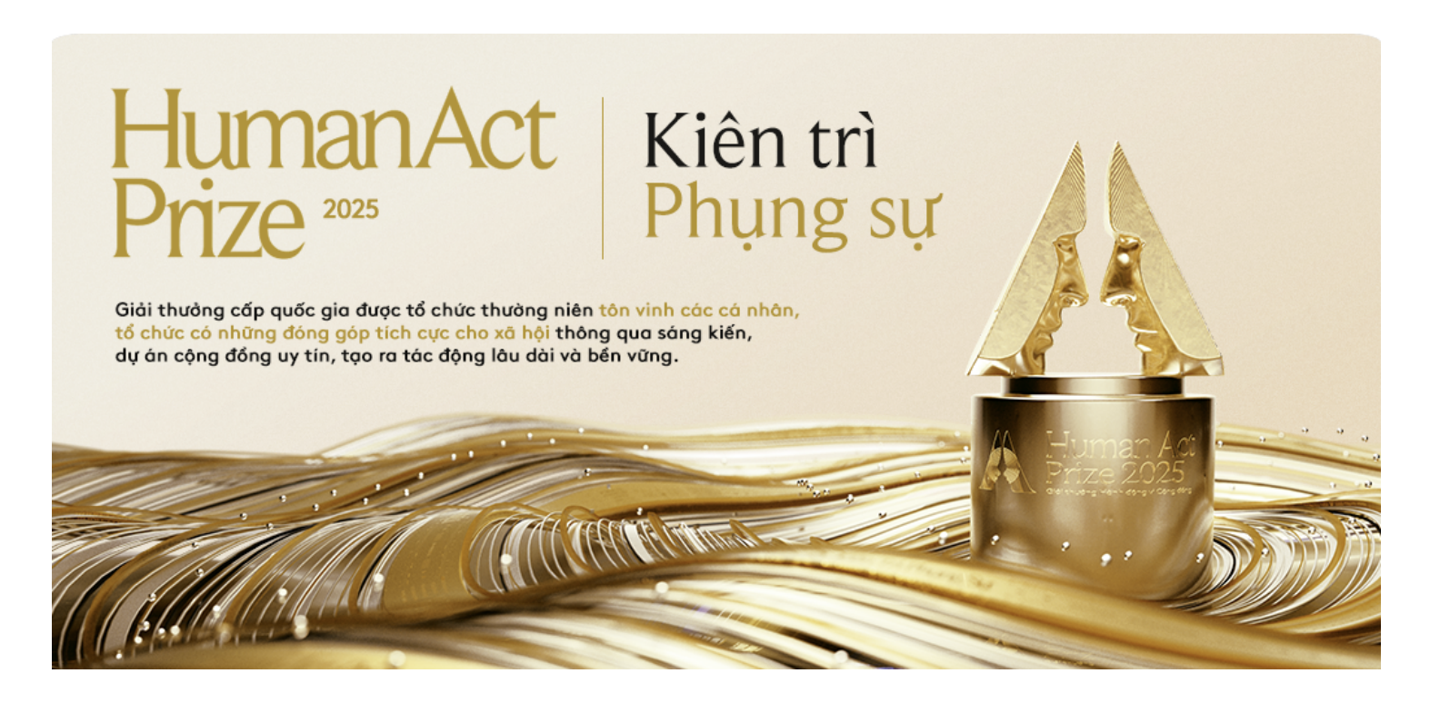 Human Act Prize 2025: Nhiều doanh nghiệp đề cao tinh thần "kiên trì phụng sự", đưa ra lời cam kết hướng tới cộng đồng- Ảnh 3. Human Act Prize 2025: Nhiều doanh nghiệp đề cao tinh thần "kiên trì phụng sự", đưa ra lời cam kết hướng tới cộng đồng- Ảnh 3.