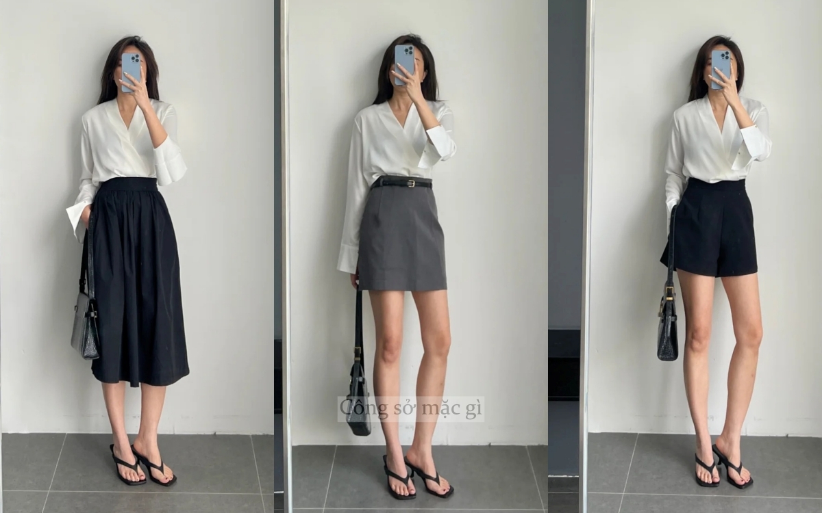 Nàng công sở mặc đẹp cả tuần chỉ với 1 chiếc áo sơ mi - Ảnh 1.