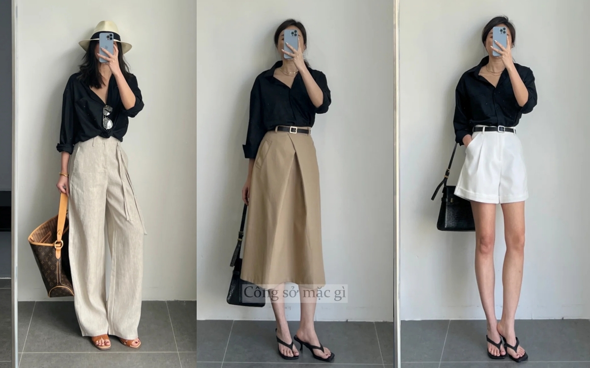 Nàng công sở mặc đẹp cả tuần chỉ với 1 chiếc áo sơ mi - Ảnh 4.