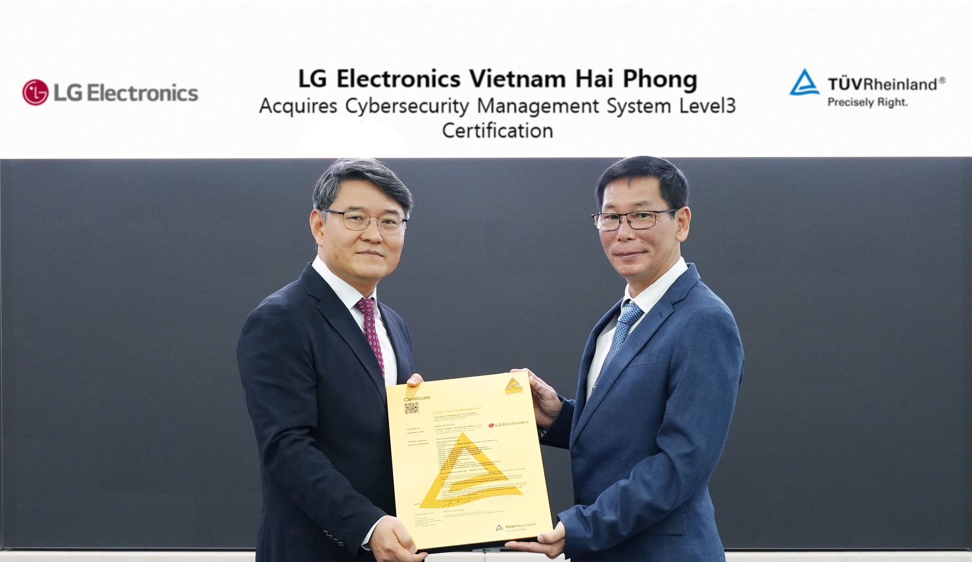 Nhà máy sản xuất linh kiện ô tô LG Electronics nhận chứng nhận an ninh mạng hàng đầu- Ảnh 2. Nhà máy sản xuất linh kiện ô tô LG Electronics nhận chứng nhận an ninh mạng hàng đầu- Ảnh 2.