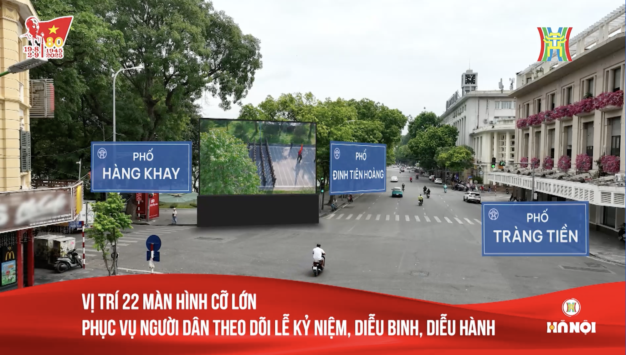 Chi tiết vị trí 22 màn hình LED phục vụ người dân xem trực tiếp Lễ diễu binh, diễu hành - Ảnh 2. Chi tiết vị trí 22 màn hình LED phục vụ người dân xem trực tiếp Lễ diễu binh, diễu hành - Ảnh 2.