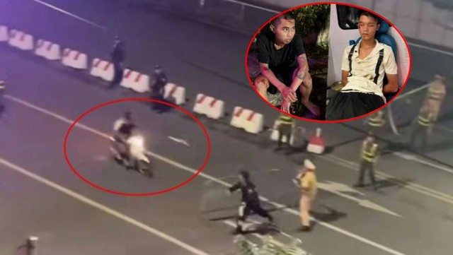 "Quái xế" khóc và khai về việc đi vào đường cấm, tông chiến sĩ cảnh sát cơ động - Ảnh 2. "Quái xế" khóc và khai về việc đi vào đường cấm, tông chiến sĩ cảnh sát cơ động - Ảnh 2.