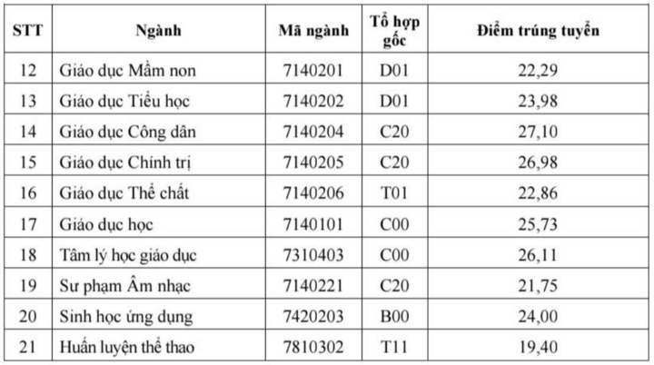 Điểm chuẩn trúng tuyển vào nhóm ngành Sư phạm 2025 cao kỷ lục - Ảnh 9. Điểm chuẩn trúng tuyển vào nhóm ngành Sư phạm 2025 cao kỷ lục - Ảnh 9.