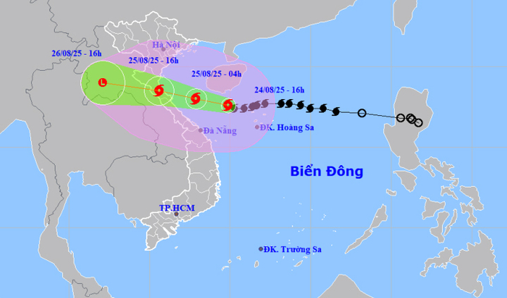Chuyên gia: Bão số 5 Kajiki mạnh lên cấp 14, có thể tương đương bão Yagi khi đổ bộ - Ảnh 1. Chuyên gia: Bão số 5 Kajiki mạnh lên cấp 14, có thể tương đương bão Yagi khi đổ bộ - Ảnh 1.
