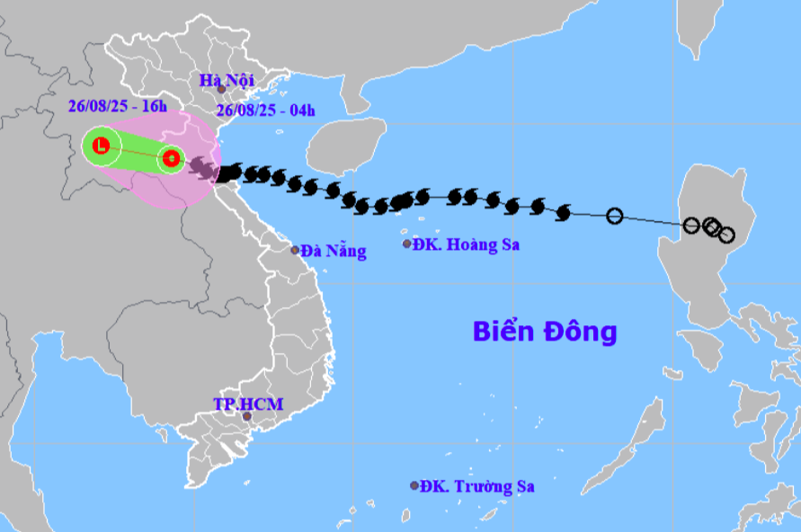 Bão số 5 suy yếu thành áp thấp nhiệt đới, mưa lớn tiếp diễn ở nhiều địa phương  - Ảnh 1.