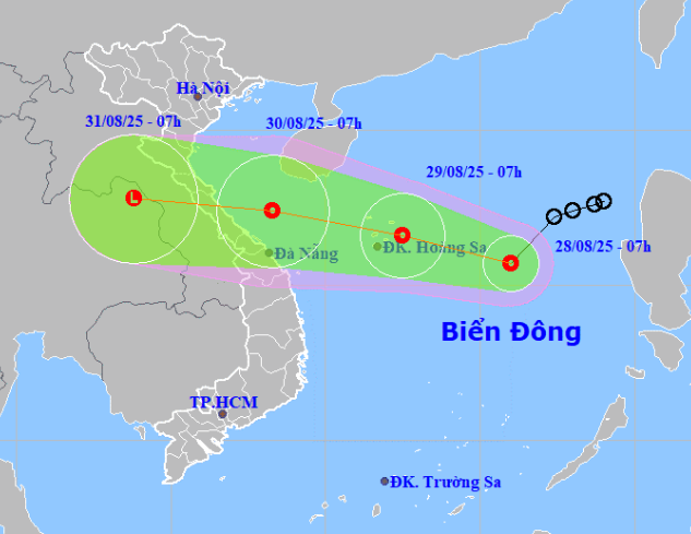 Cập nhật đường đi mới nhất của áp thấp nhiệt đới trên Biển Đông, liệu có mạnh lên thành bão số 6? - Ảnh 1. Cập nhật đường đi mới nhất của áp thấp nhiệt đới trên Biển Đông, liệu có mạnh lên thành bão số 6? - Ảnh 1.