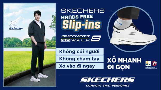 Skechers GOWalk 8 – Đồng hành mọi hành trình, êm ái từng bước chân - Ảnh 1. Skechers GOWalk 8 – Đồng hành mọi hành trình, êm ái từng bước chân - Ảnh 1.