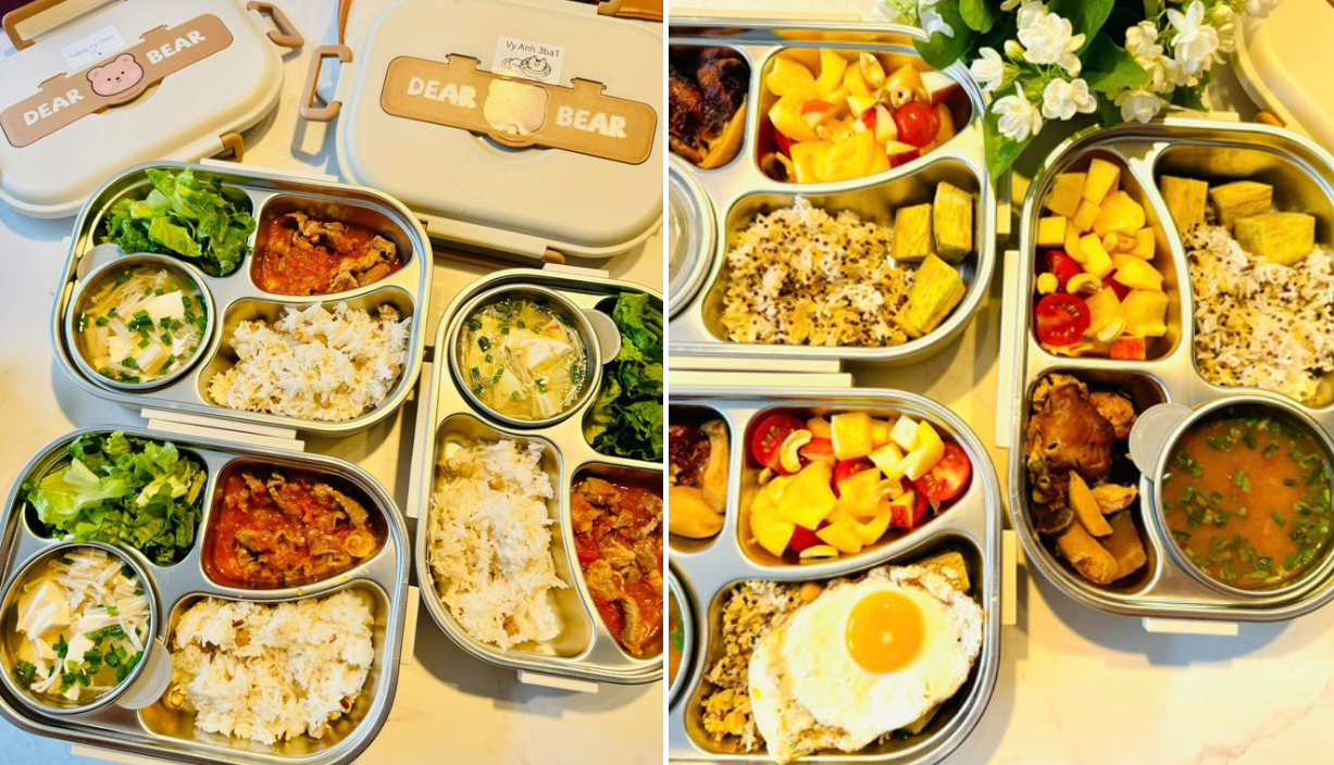 Hộp cơm mẹ nấu cho 3 con gây sốt mạng xã hội, hội chị em rần rần ‘Chị nhận nuôi thêm con không?’” - Ảnh 5. Hộp cơm mẹ nấu cho 3 con gây sốt mạng xã hội, hội chị em rần rần ‘Chị nhận nuôi thêm con không?’” - Ảnh 5.