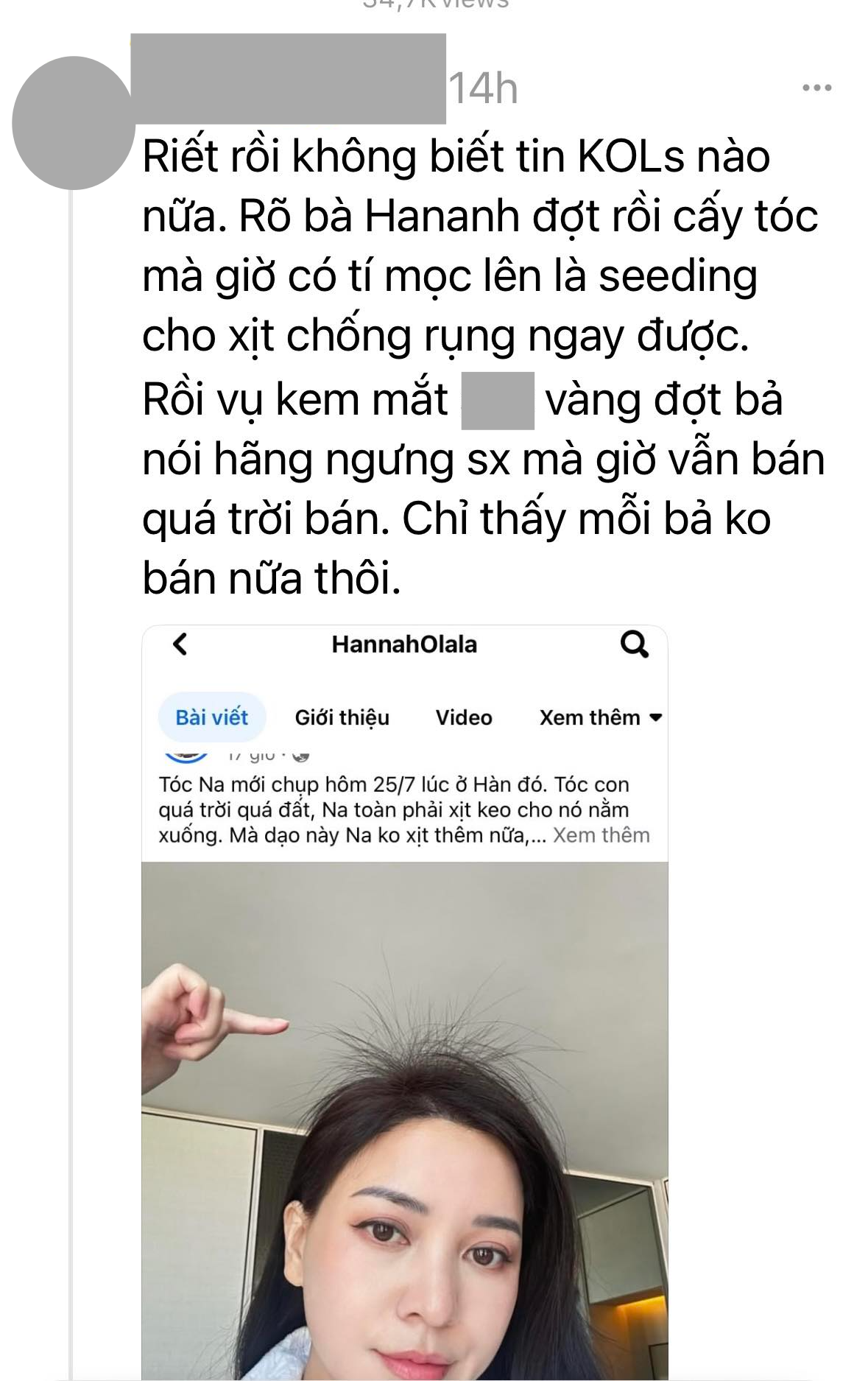 Chuyện gì khiến Hannah Olala bức xúc lên tiếng giữa đêm: Chuyện gì khiến Hannah Olala bức xúc lên tiếng giữa đêm:
