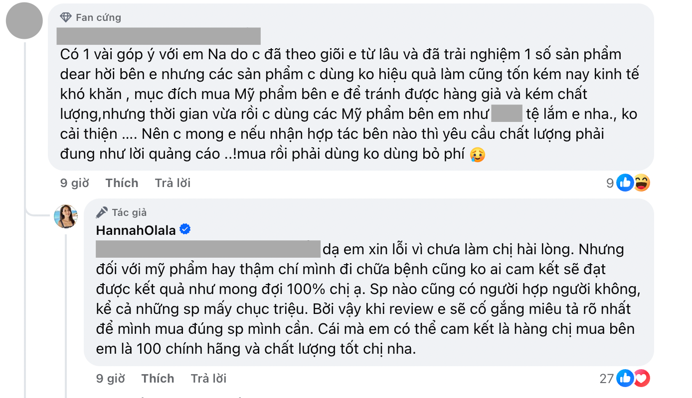 Chuyện gì khiến Hannah Olala bức xúc lên tiếng giữa đêm: Chuyện gì khiến Hannah Olala bức xúc lên tiếng giữa đêm: