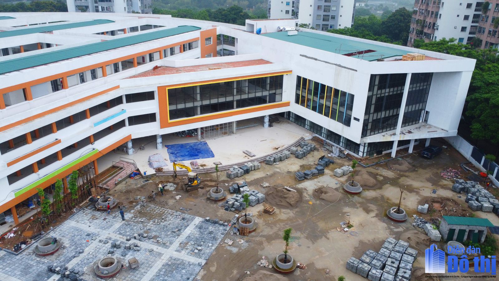 Một phường ở Hà Nội có tận 2 trường TO ĐẸP xây gần xong: Trẻ tiểu học và THPT sắp tới có thêm lựa chọn!- Ảnh 5. Một phường ở Hà Nội có tận 2 trường TO ĐẸP xây gần xong: Trẻ tiểu học và THPT sắp tới có thêm lựa chọn!- Ảnh 5.