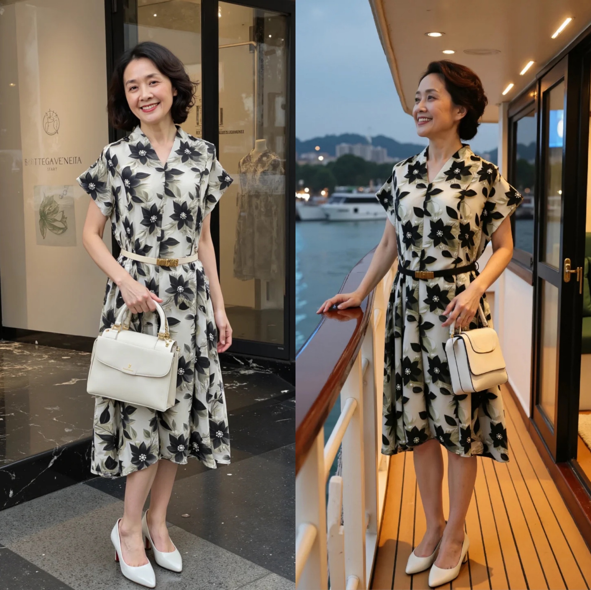 Khi phụ nữ 40+ diện váy hoa, thời gian bỗng trở thành điểm cộng quyến rũ- Ảnh 4. Khi phụ nữ 40+ diện váy hoa, thời gian bỗng trở thành điểm cộng quyến rũ- Ảnh 4.