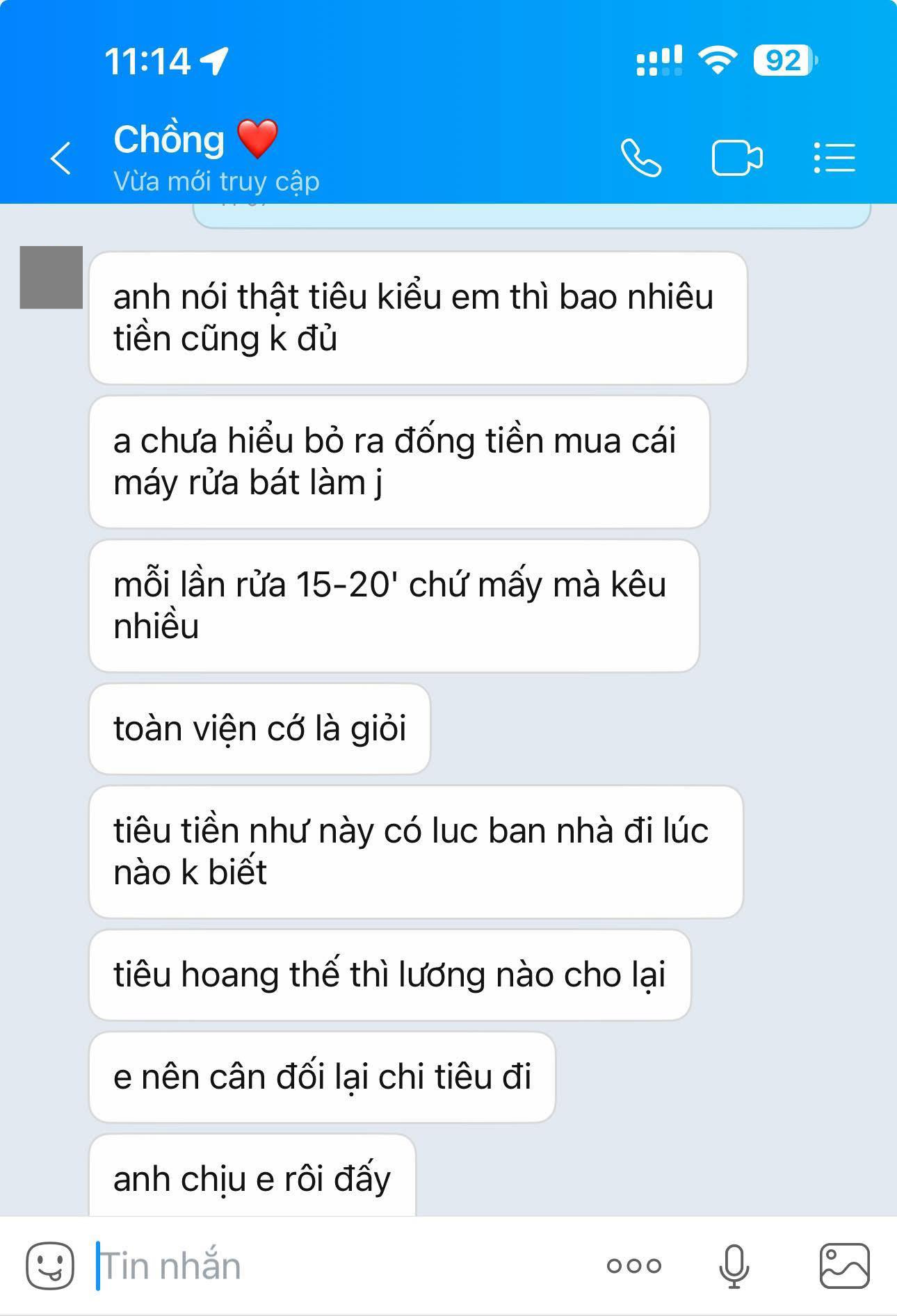 Vợ chồng cãi nhau vì cái máy rửa bát 11 triệu: Đoạn tin nhắn tiết lộ một vấn đề đáng suy ngẫm - Ảnh 1.