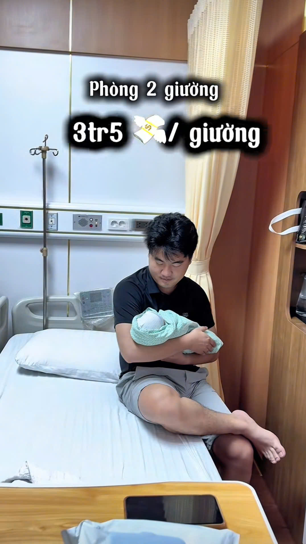 Mẹ bỉm review phòng sau sinh mới nhất của bệnh viện PSHN: Giá chỉ 3,5 triệu/ngày nhưng 