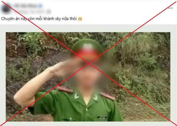 Phạt Facebooker đăng tin sai sự thật kèm ảnh mặc trang phục công an - Ảnh 1. Phạt Facebooker đăng tin sai sự thật kèm ảnh mặc trang phục công an - Ảnh 1.