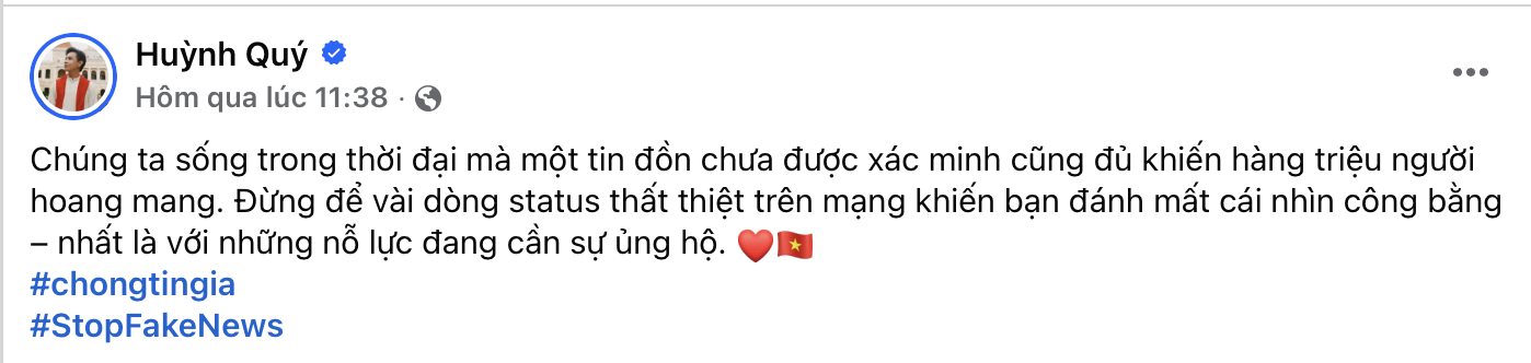 Trương Ngọc Ánh, Minh Tiệp, Lý Quí Khánh và nhiều KOLs lan toả thông điệp &quot;chống tin giả&quot; - Ảnh 6.