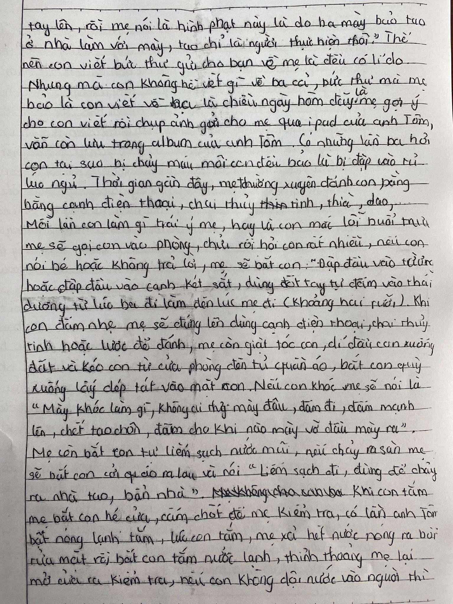 Vụ &quot;tâm thư kêu cứu&quot; nghi của bé trai ở Hà Nội kể bị mẹ kế bạo hành: Nhà trường lên tiếng - Ảnh 2.