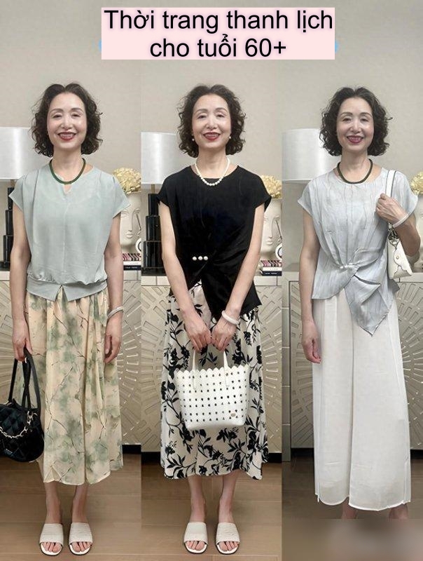 Tôi học được 3 bí quyết mặc đẹp từ phụ nữ 63 tuổi này: Chiết eo, sơ vin nửa vạt và chọn vải có độ rủ - Ảnh 1.