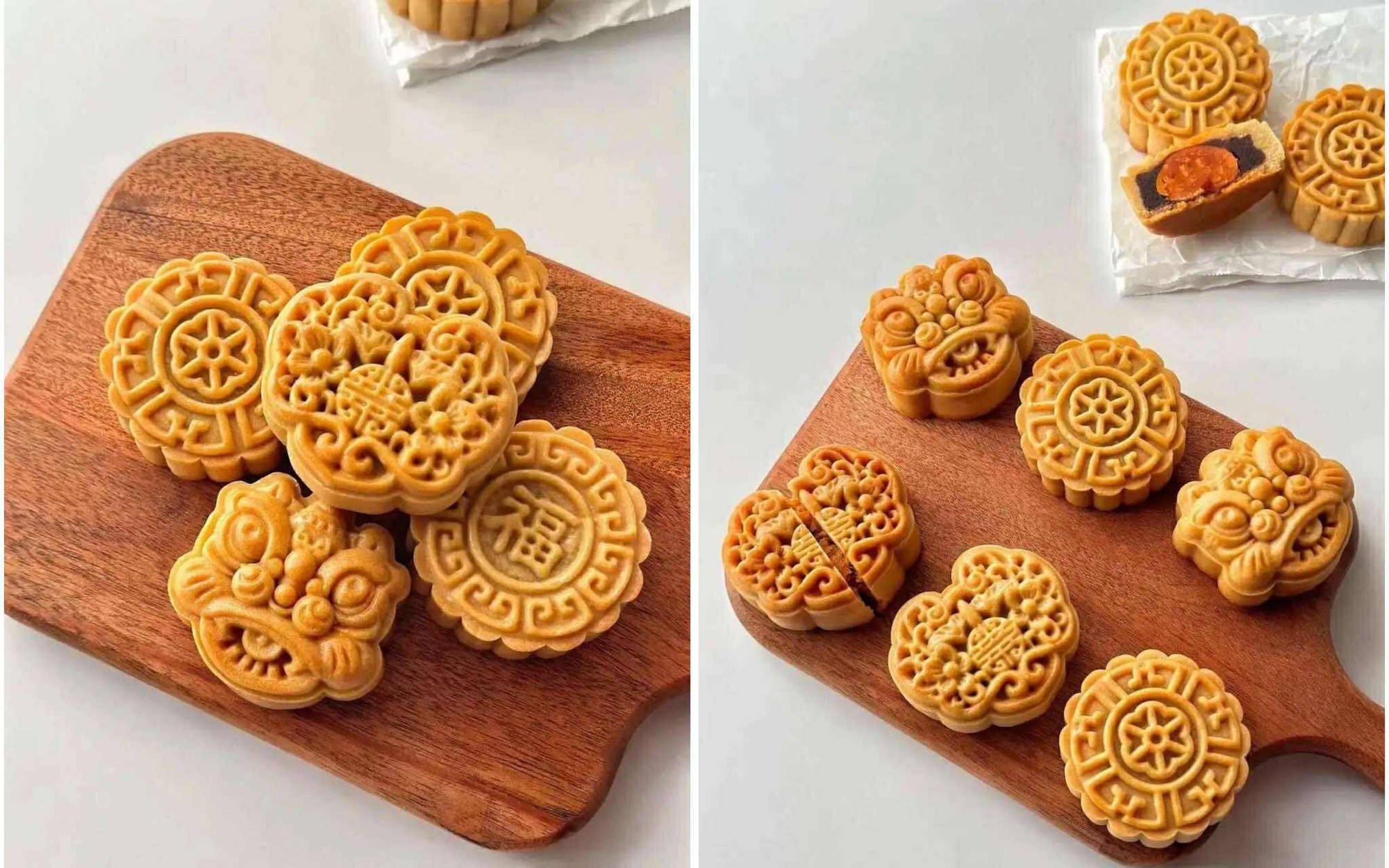 Làm vỏ bánh nướng mùa Trung thu: Đây là &quot;vũ khí&quot; giúp hoa văn sắc nét, không bị xẹp, khi bánh &quot;lên dầu&quot; sẽ mềm và thơm hơn