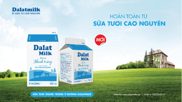 Dalatmilk ra mắt Sữa Tươi Thanh Trùng Ít Đường mới - lựa chọn lành mạnh cho cả gia đình - Ảnh 1. Dalatmilk ra mắt Sữa Tươi Thanh Trùng Ít Đường mới - lựa chọn lành mạnh cho cả gia đình - Ảnh 1.
