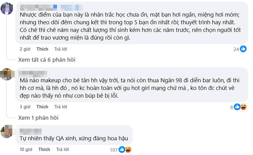 Vừa đăng quang, Hoa hậu Nguyễn Thị Yến Nhi đã gặp "bão bình luận" tranh cãi về nhan sắc, Quế Anh cũng được réo tên- Ảnh 5. Vừa đăng quang, Hoa hậu Nguyễn Thị Yến Nhi đã gặp "bão bình luận" tranh cãi về nhan sắc, Quế Anh cũng được réo tên- Ảnh 5.