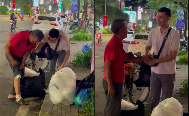 Chàng trai vô tình gặp thầy giáo dạy Toán nhặt ve chai trên phố: Phải bán nhà, dùng lương hưu để trả nợ - Ảnh 2.