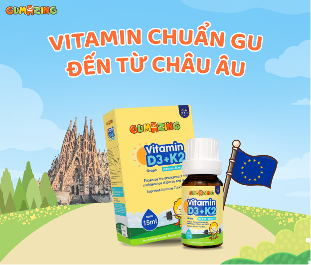 Vitamin D3K2 Drops Gumazing chính thức lên kệ Con Cưng - Ảnh 2.