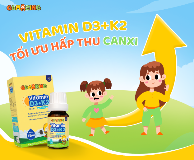 Gumazing Vitamin D3K2 Drops – lựa chọn trên hành trình hỗ trợ cao lớn của con - Ảnh 1.