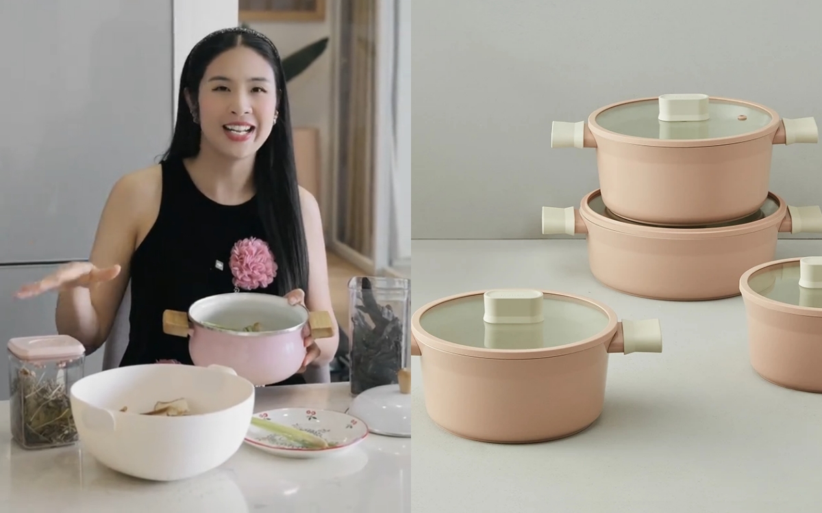Hoa hậu Ngọc Hân lọ mọ vào bếp, dùng toàn đồ bình dân mà món nào cũng xinh- Ảnh 4. Hoa hậu Ngọc Hân lọ mọ vào bếp, dùng toàn đồ bình dân mà món nào cũng xinh- Ảnh 4.