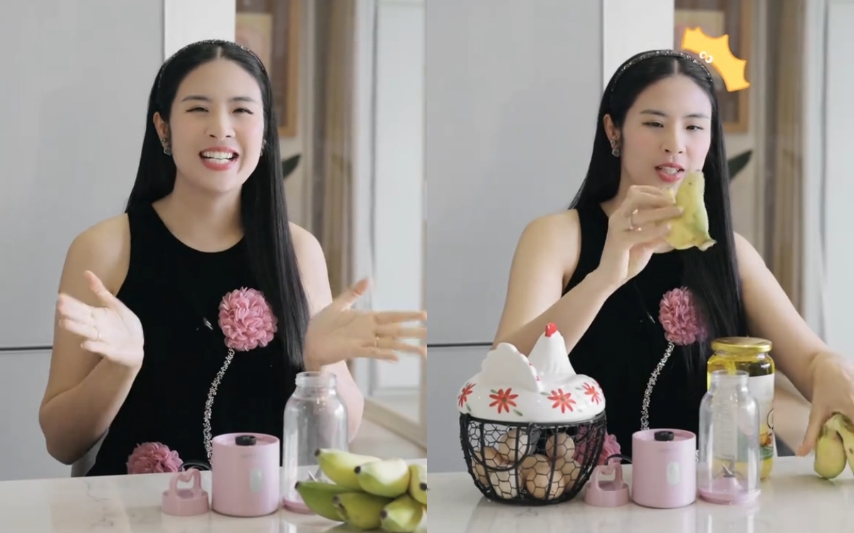 Hoa hậu Ngọc Hân lọ mọ vào bếp, dùng toàn đồ bình dân mà món nào cũng xinh- Ảnh 2. Hoa hậu Ngọc Hân lọ mọ vào bếp, dùng toàn đồ bình dân mà món nào cũng xinh- Ảnh 2.