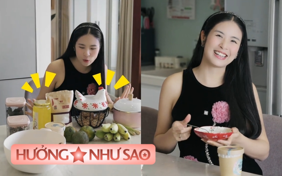 Hoa hậu Ngọc Hân lọ mọ vào bếp, dùng toàn đồ bình dân mà món nào cũng xinh- Ảnh 1. Hoa hậu Ngọc Hân lọ mọ vào bếp, dùng toàn đồ bình dân mà món nào cũng xinh- Ảnh 1.