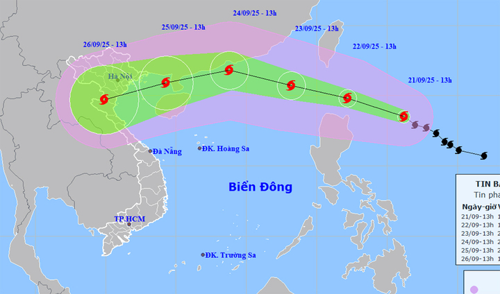 Siêu bão Ragasa cường độ cực đại tương đương Yagi, sẽ đổ bộ đất liền nước ta - Ảnh 1. Siêu bão Ragasa cường độ cực đại tương đương Yagi, sẽ đổ bộ đất liền nước ta - Ảnh 1.