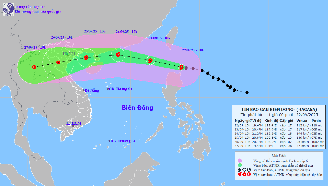 Siêu bão Ragasa áp sát biển Đông , Thủ tướng chỉ đạo ứng phó khẩn cấp - Ảnh 1. Siêu bão Ragasa áp sát biển Đông , Thủ tướng chỉ đạo ứng phó khẩn cấp - Ảnh 1.