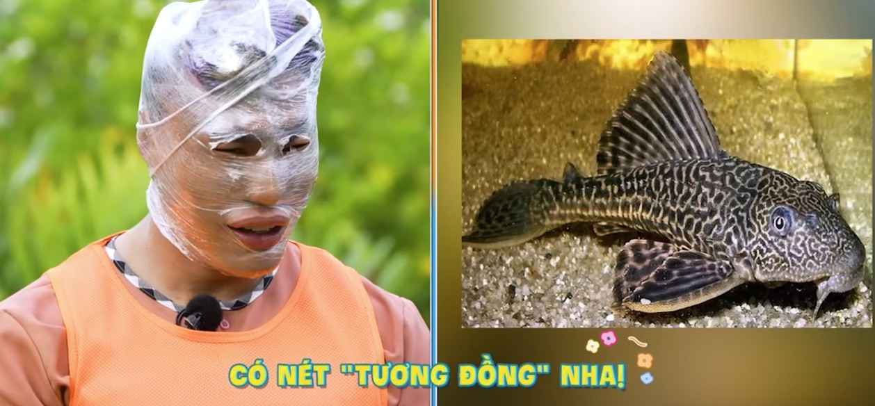 Lê Dương Bảo Lâm bị quấn kín mặt, khán giả phẫn nộ - Ảnh 1.