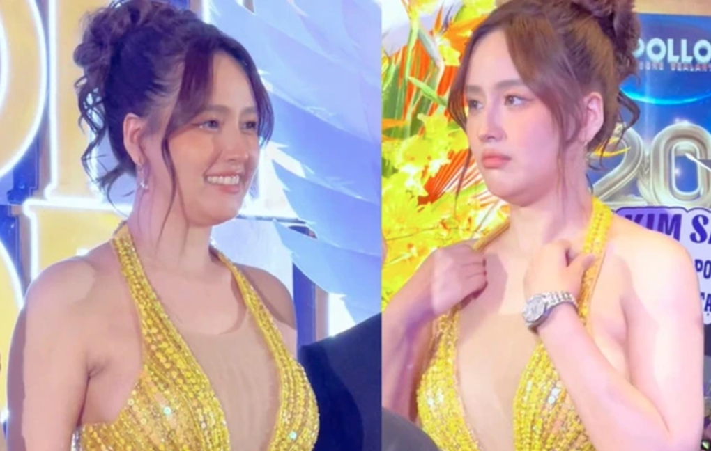 Mỹ nhân có số đo vòng 1 khủng nhất Vbiz: Lao đao mỗi khi lên sóng truyền hình, sắc vóc trồi sụt bất thường - Ảnh 11. Mỹ nhân có số đo vòng 1 khủng nhất Vbiz: Lao đao mỗi khi lên sóng truyền hình, sắc vóc trồi sụt bất thường - Ảnh 11.