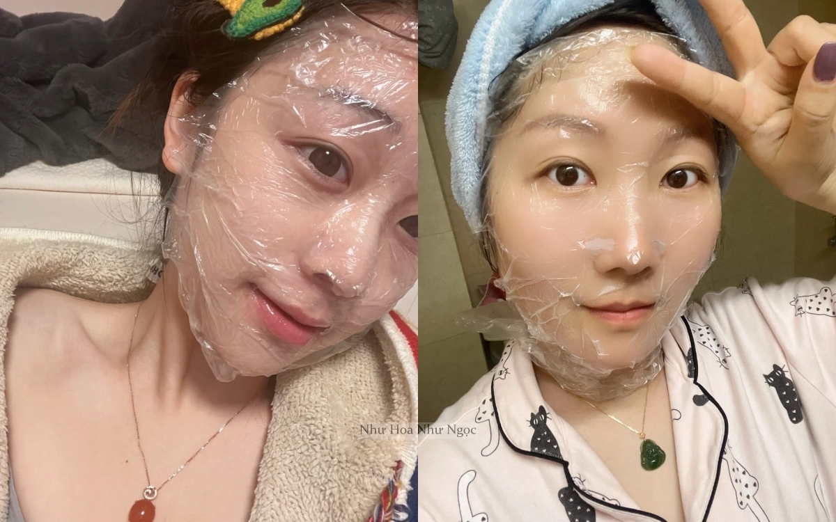 Dùng màng bọc thực phẩm để da căng bóng như vừa đi spa "bơm nước" - Ảnh 2. Dùng màng bọc thực phẩm để da căng bóng như vừa đi spa "bơm nước" - Ảnh 2.