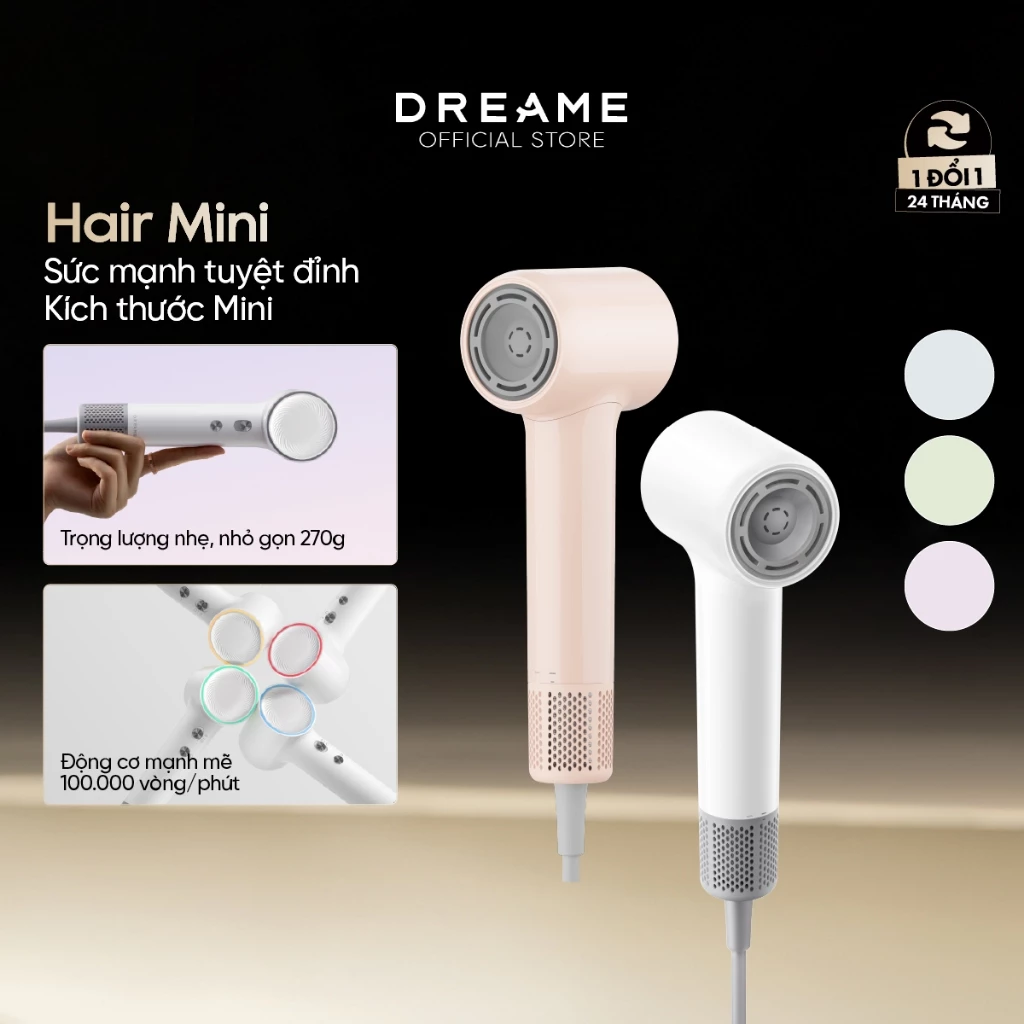 Chị em mê mẩn 4 máy sấy tóc nhỏ gọn: Vừa đẹp vừa khô nhanh, không lo xơ rối- Ảnh 2.