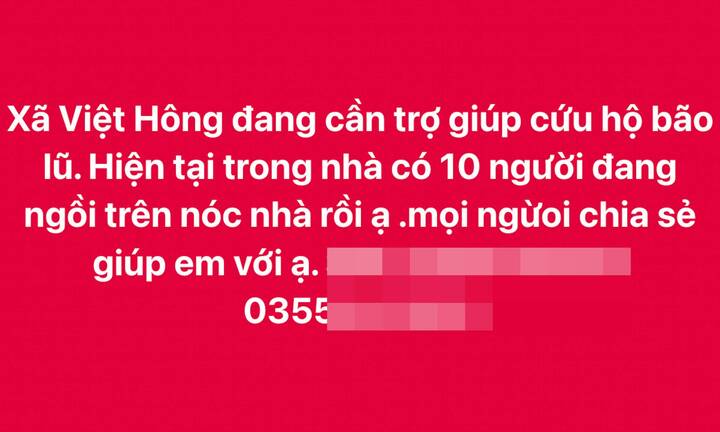 Người dân Lào Cai trèo mái nhà, đăng Facebook cầu cứu khi lũ dâng ngập tầng 2 - Ảnh 1.