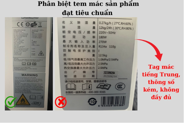 Máy hút ẩm không rõ nguồn gốc - Mối nguy cận kề - Ảnh 3.