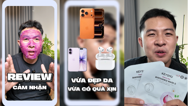 Keyshu chơi lớn 20/10 với Mùa Tím Yêu Thương: Tặng iPhone 17 Pro Max, biến skincare thành trào lưu sáng tạo - Ảnh 4.
